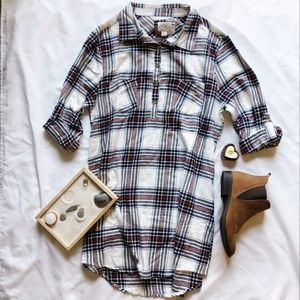 Oversized Flannel Dress